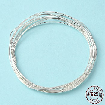 Half Hard 925 Sterling Silver Wire, Round, Silver, (18 Gauge)1mm