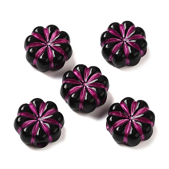 Opaque Acrylic Beads, Flower, 13x13.5x6mm, Hole: 3mm, about: 700pcs/500g