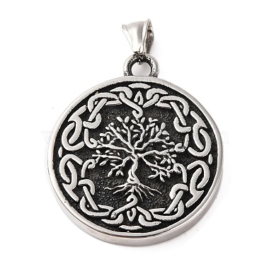 Antique Silver Tree of Life 316 Surgical Stainless Steel Pendants