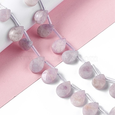 Perles naturelles de perles de lépidolite(G-G805-B18)-2