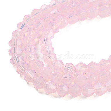 Baking Painted Transparent Glass Beads Strands(DGLA-F029-J4mm-08)-4