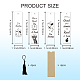 4 Sets Acrylic Bookmark Pendants for Teachers' Day(DIY-GL0004-26A)-3
