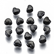 Alloy Beads, Cadmium Free & Lead Free, Heart, Gunmetal, 3x4x3mm, Hole: 1.2mm, about 7000pcs/1000g(TIBEB-N005-10B-RS)