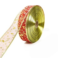 Hot Stamping Polyester Printed Ribbon, for Gift Wrapping, Lavender Blush, 1-1/2 inch(38mm)(OCOR-H112-01C)