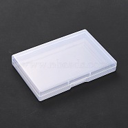 (Defective Closeout Sale: Scratch) Transparent Plastic Storage Box, for Disposable Face Mouth Cover, Portable Rectangle Dust-proof Mouth Face Cover Storage Containers, Clear, 12.4x8.5x1.9cm(CON-XCP0001-59)
