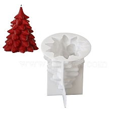 Christmas Theme DIY Candle Silicone Molds, for Candle Making, Christmas Tree, 80x95mm(SIMO-P011-01D)