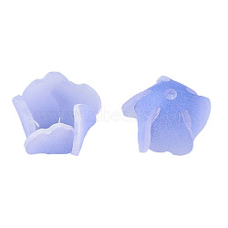 Plastic Beads, Flower, Cornflower Blue, 15x15x10.5mm, Hole: 1mm(KY-N015-199B)