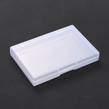 (Defective Closeout Sale: Scratch) Transparent Plastic Storage Box, for Disposable Face Mouth Cover, Portable Rectangle Dust-proof Mouth Face Cover Storage Containers, Clear, 12.4x8.5x1.9cm