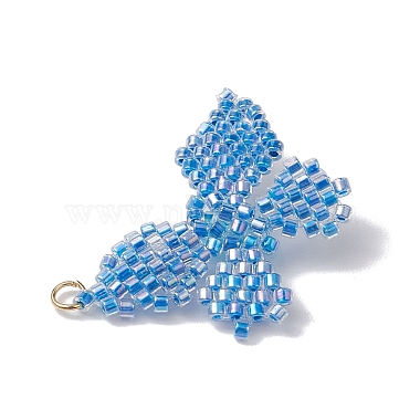 Glass Seed Beaded Pendants(PALLOY-MZ00230-01)-4