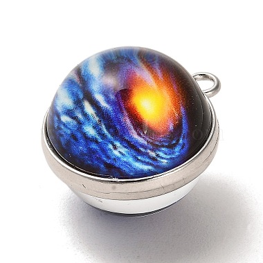 Galaxy Theme Luminous Glass Ball Pendants(GLAA-D021-01P-05)-2