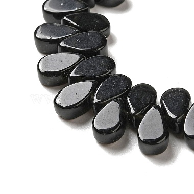 Natural Black Mahogany Obsidian Beads Strands(G-B064-B53)-4