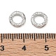 Brass Textured Linking Rings(KK-D289-32P)-3