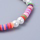 Eco-Friendly Handmade Polymer Clay Heishi Beads Kids Stretch Bracelets(BJEW-JB04326-M)-3