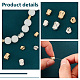 Elite 24Pcs 6 Styles Rack Plating Brass Spacer Beads(KK-PH0006-67)-4