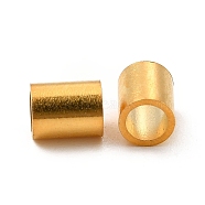 304 Stainless Steel Beads, Column, Real 24K Gold Plated, 5x4mm, Hole: 3mm(STAS-P320-10A-G)