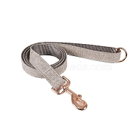 Nylon Strong Dog Leash, with Comfortable Padded Handle, Iron Clasp, for Small Medium and Large Dogs, Pet Supplies, Rosy Brown, 1250x20mm(PW-WG25675-19)