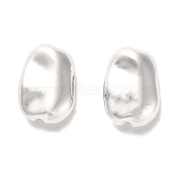 Alloy Beads, Long-Lasting Plated, Irregular Shape, Silver, 15x11x5mm, Hole: 1.2mm(PALLOY-A006-14S)