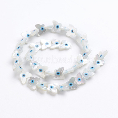 Natural White Shell Mother of Pearl Shell Beads(X-SSHEL-L017-009)-3