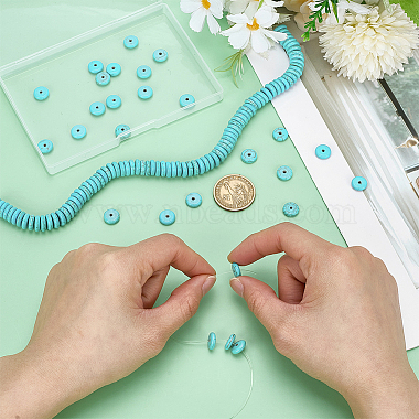 1 Strand Synthetic Turquoise Beads Strands(G-FG0001-15)-3