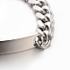 304 bracelets chaîne à maillons gourmette en acier inoxydable id(X-STAS-M175-07P)-2