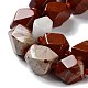 rouge naturel perles de jaspe brins(G-C182-12-02)-4