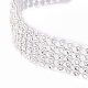 5 Row Crystal Rhinestone Choker Necklace(NJEW-F289-03B-P)-2