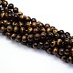 Natural Grade AB Tiger Eye Round Beads Strands(G-O047-02-4mm)-2