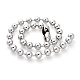 304 Stainless Steel Ball Chain Necklaces(NJEW-G326-03P)-1
