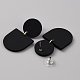 Acrylic Geometry Dangle Stud Earrings(EJEW-WH0013-65A)-2