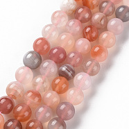 Natural Botswana Agate Beads Strands, Round, 6mm, Hole: 0.7mm, about 62~65pcs/strand, 15.75 inch(40cm)(G-S362-103B)