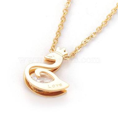 304 Stainless Steel Pendant Necklaces(NJEW-F264-22G)-2