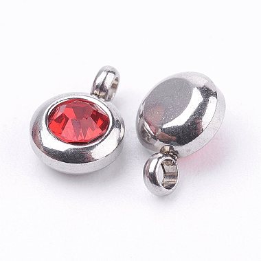 Trendy Original Color 304 Stainless Steel Grade A Rhinestone Charms(RB-N030-01E)-2