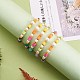 5Pcs 5 Colors Polymer Clay Heishi Beaded Stretch Bracelets Sets(BJEW-SZ0001-55)-5