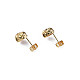 Brass Stud Earring Findings(KK-N233-364)-2