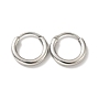304 Stainless Steel Huggie Hoop Earrings for Women, Stainless Steel Color, 12 Gauge, 12x2mm, Pin: 0.8mm