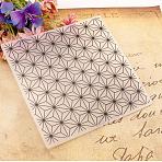 Plastic Fondant Stencil, Cake Baking Embossing Decoration Mold, Cake Fondant Stencil Templates, Crafts DIY Decoration Tools, Rectangle, Flower Pattern, 15x15x0.3cm(DIY-WH0221-04F)