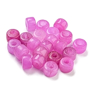 Natural White Jade Dyed Beads, Column, Violet, 8~8.5x5.5~6mm, Hole: 3~3.3mm(G-G003-A06-06)