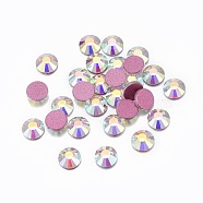 Glass Rhinestone Cabochons, Grade AA, Flat Back & Faceted, Half Round, Crystal AB, SS16, 3.8~4.0mm, about 1440pcs/bag(RGLA-A019-SS16-A101)