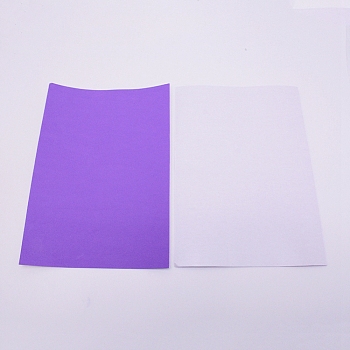 Sponge EVA Sheet Foam Paper Sets, With Adhesive Back, Antiskid, Rectangle, Blue Violet, 30x21x0.1cm