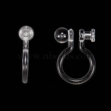 Plastic Clip-on Earring Findings(KY-P007-H01)-2