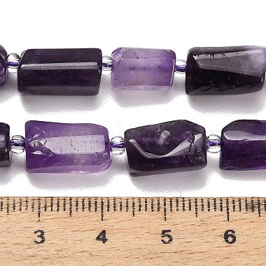 Natural Chevron Amethyst Beads Strands(G-F836-B05-01)-5