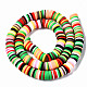 Handmade Polymer Clay Beads Strands(X-CLAY-R089-8mm-149)-3