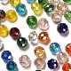 Electroplate Faceted Rondelle AB Color Plated Transparent Glass Beads(GLAA-R152-8mm-M2)-2