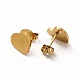 Heart Skeleton Key & Padlock Couple Pendant Necklaces & Stud Earrings(SJEW-E045-02GP)-5