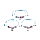 3pcs 3 ensemble de bracelets à breloques style lune(BJEW-JB09937)-1