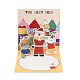 Square 3D Pop Up Paper Greeting Card(AJEW-P123-A03)-1