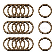 Brass Linking Rings, Nickel Free, Antique Bronze, 10x0.7~1mm(EC18710mm-NFAB)