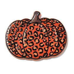 Halloween Acrylic Pendants, Pumpkin, 33x39x2.5mm, Hole: 1.6mm(MACR-K330-25A)