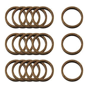 Brass Linking Rings, Nickel Free, Antique Bronze, 10x0.7~1mm