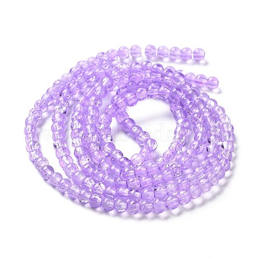 Spray Painted Crackle Glass Beads Strands(CCG-Q002-4mm-04)-5
